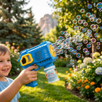 Super Bubble Gun Toy with Lights - Sky High Bubbles for Kids