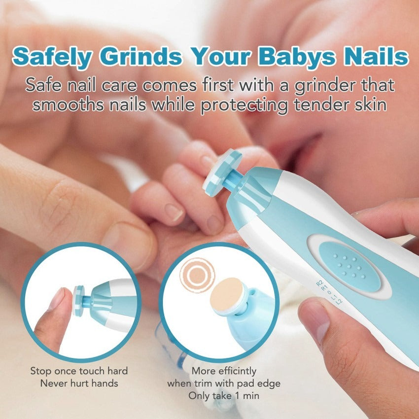 6-in-1 Electric Baby Nail Trimmer – Safe Grooming Set