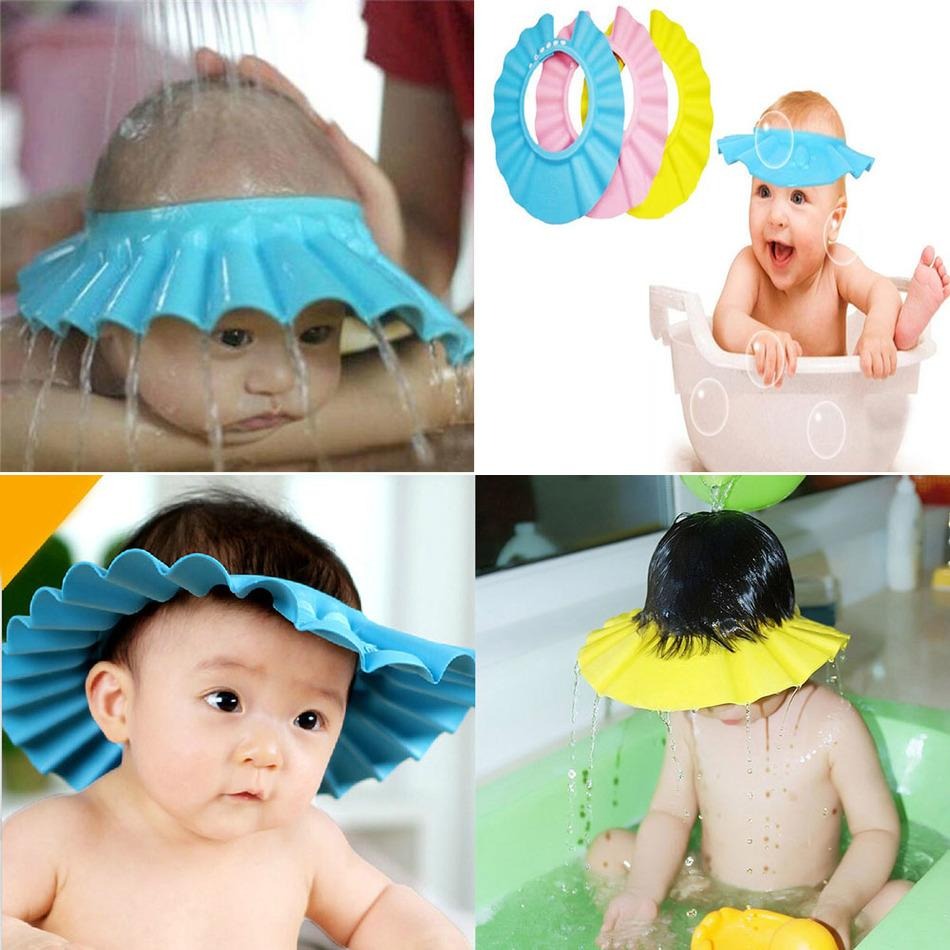 Adjustable Shower Cap for Kids – Ear Protection Bath Visor