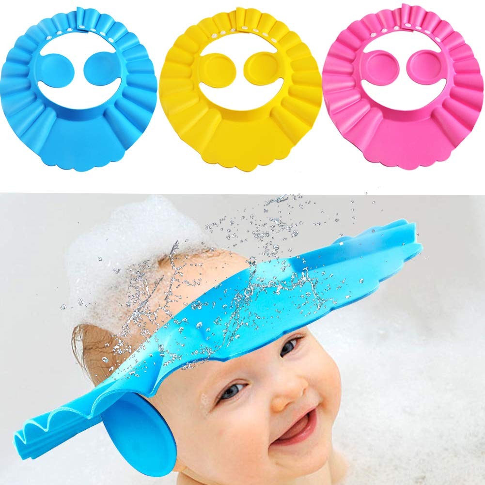 Adjustable Shower Cap for Kids – Ear Protection Bath Visor