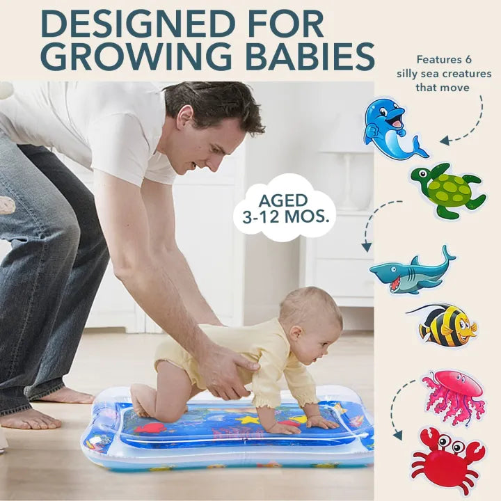 Premium Inflatable Water Tummy Time Mat for Babies