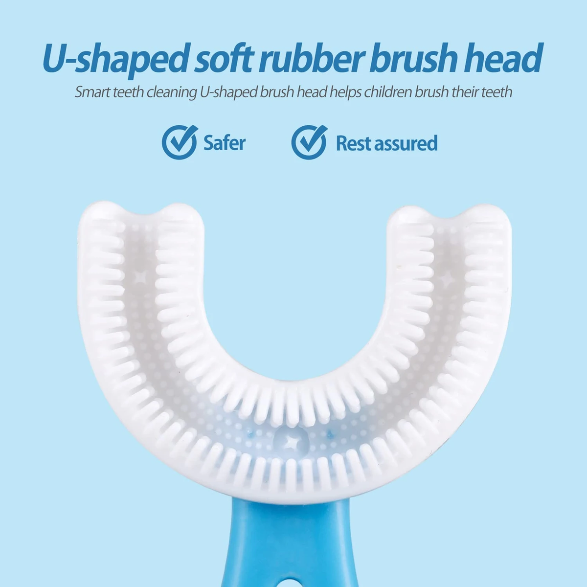 U-Shaped Baby Toothbrush – Soft Silicone Training Toothbrush