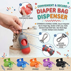 Convenient & Secure Diaper Bag Dispenser with Odor-Block Bags