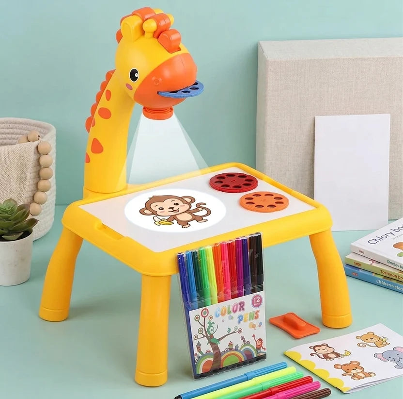 3-in-1 Projector Drawing Board – Kids Painting & Activity Table