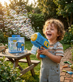 Super Bubble Gun Toy with Lights - Sky High Bubbles for Kids