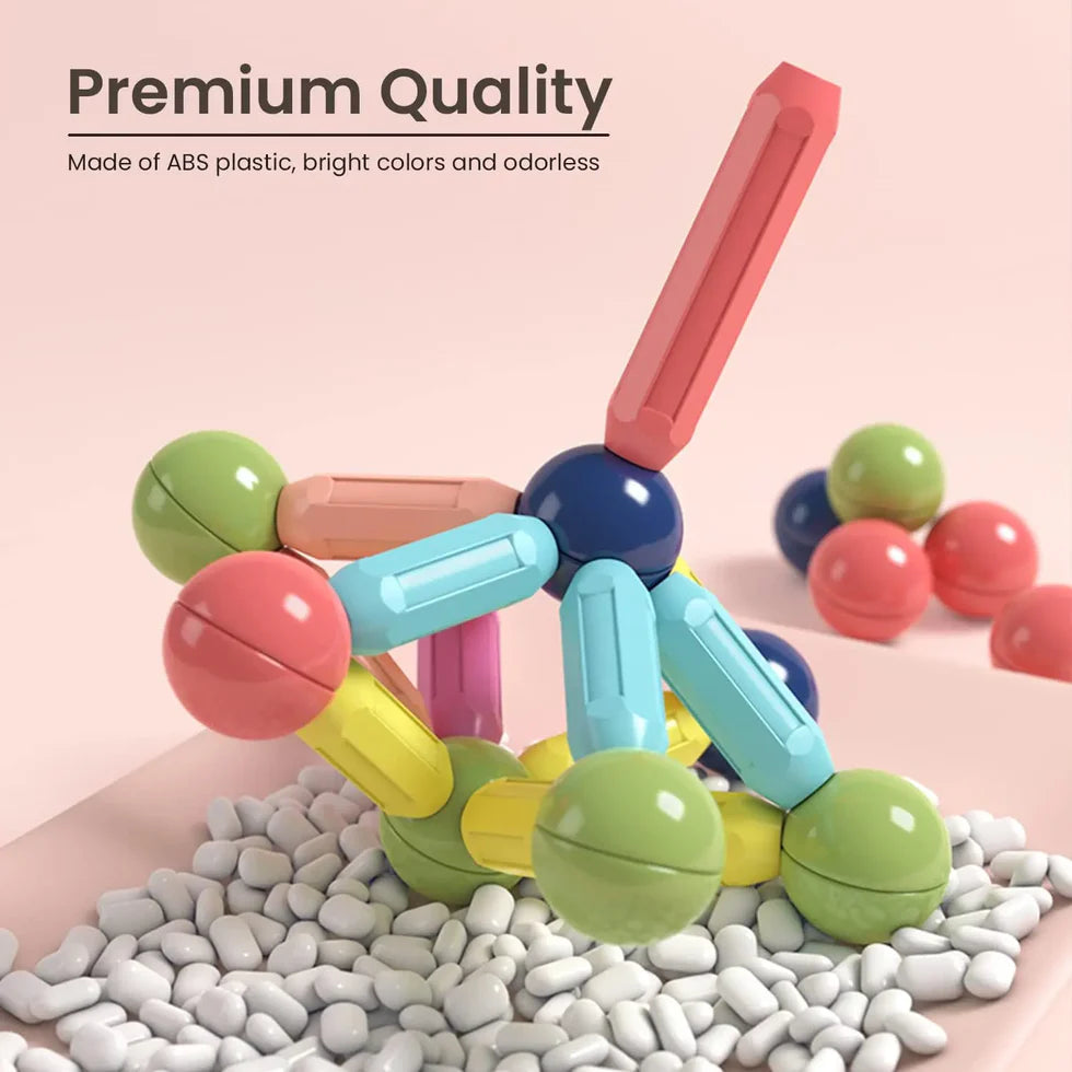 36 Pcs Magnetic Building Blocks – Intelligent Construction Set for Kids