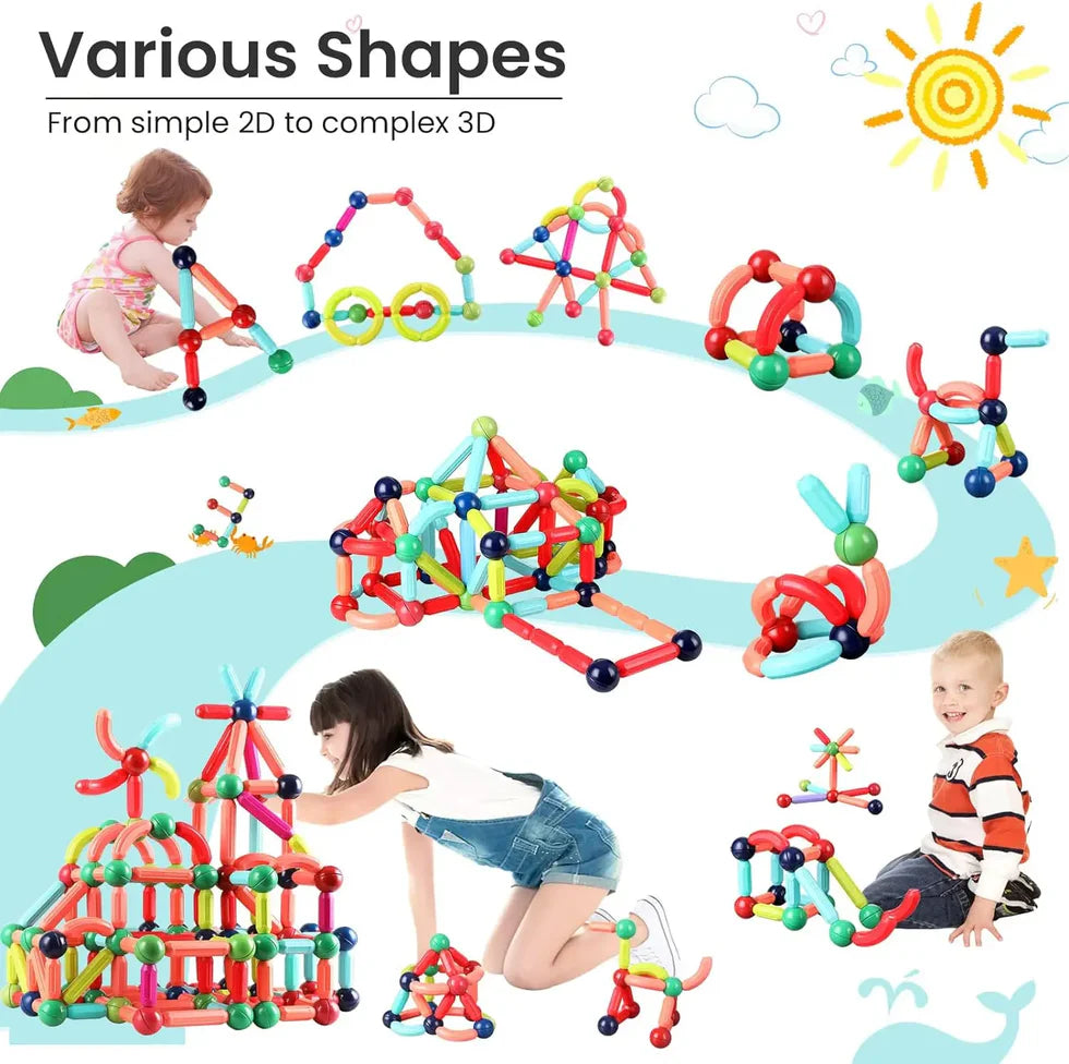 36 Pcs Magnetic Building Blocks – Intelligent Construction Set for Kids