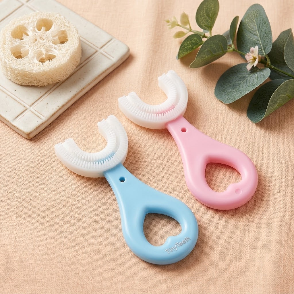 U-Shaped Baby Toothbrush – Soft Silicone Training Toothbrush