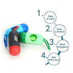 Convenient & Secure Diaper Bag Dispenser with Odor-Block Bags