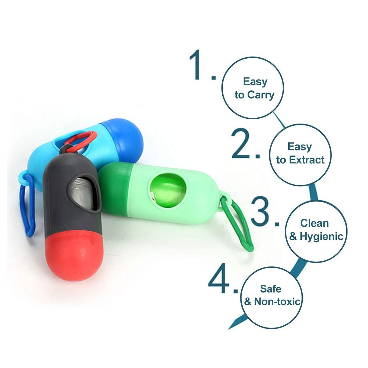 Convenient & Secure Diaper Bag Dispenser with Odor-Block Bags