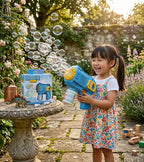 Super Bubble Gun Toy with Lights - Sky High Bubbles for Kids
